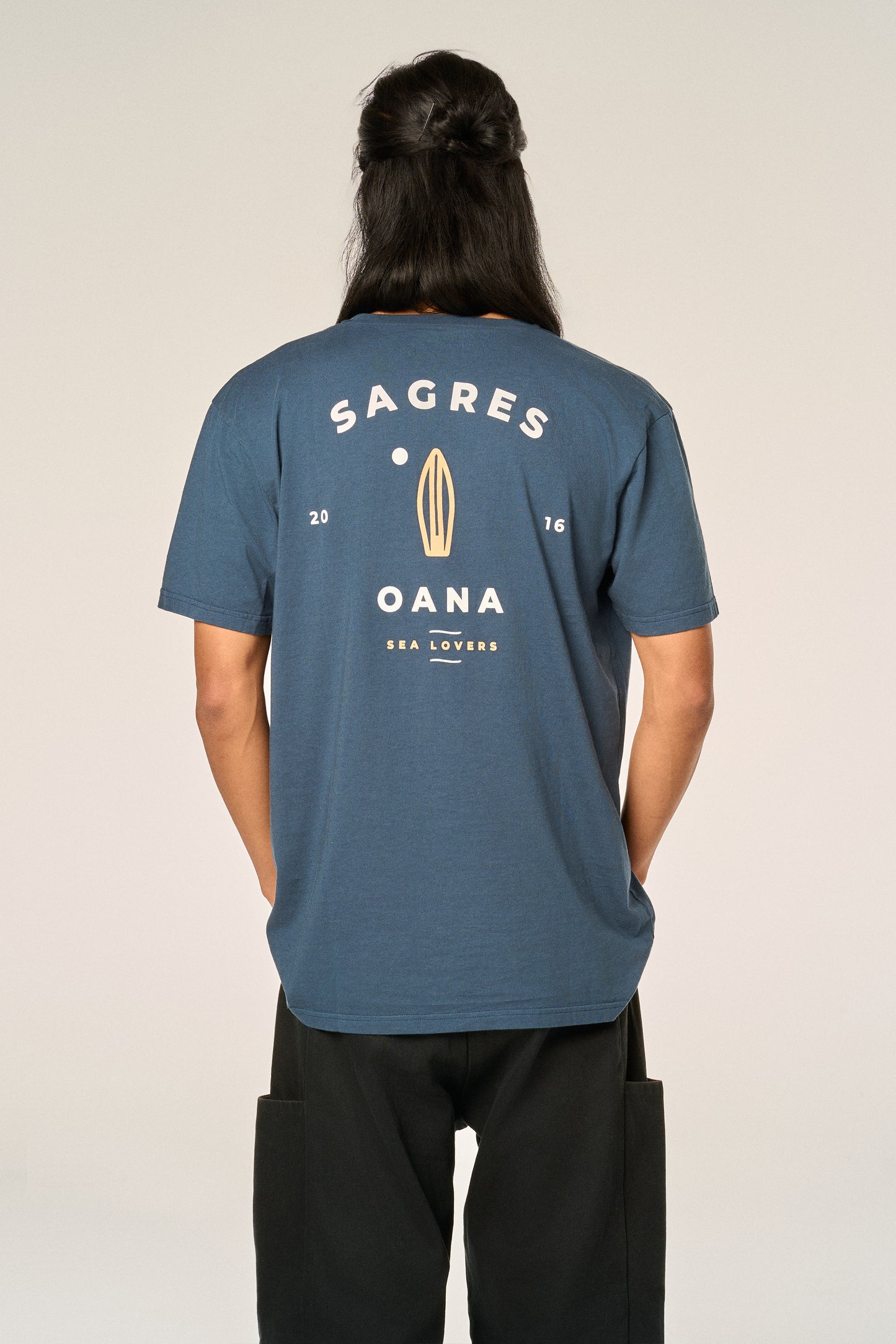 Camiseta azul marino SEA LOVERS