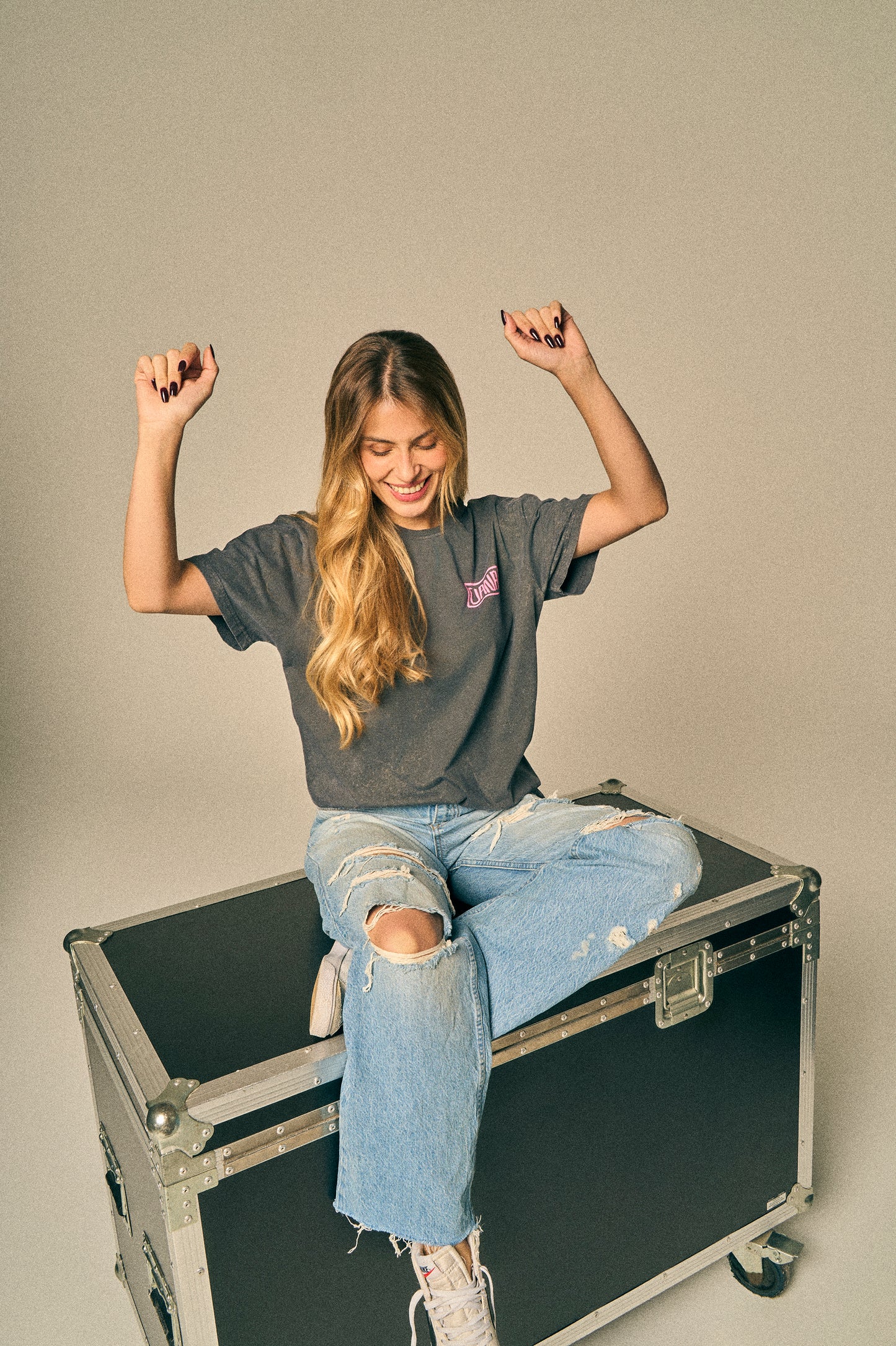 Camiseta black washed OANA