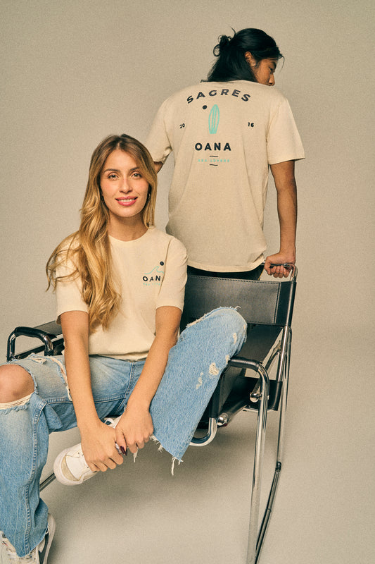 Camiseta beige SEA LOVERS